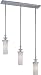 3-Lite Ceiling Lamp - Credence Collection Chrome Finish