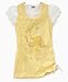 Apparel : Hannah Montana Girls Mixed-Media Layered Logo Top