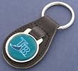 Tampa Bay Devil Rays Leather Keychain