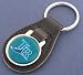 Tampa Bay Devil Rays Leather Keychain