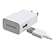 Samsung OEM Universal 2.0 Amp Micro Home Travel Charger for Samsung Galaxy Note 2/S3/S4/S5 - Non-Retail Packaging – White