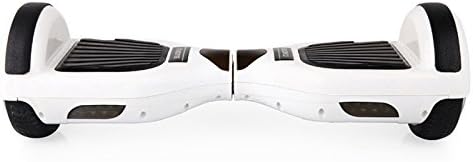 SUOKU Lighting Auto Two-wheel Smart Self Balancing Scooters Drifting Board Skateboard Electric Unicycle for Kids & Adults (White)