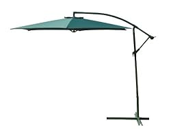 10' Green Offset Outdoor Patio Umbrella