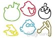 - Angry Birds Silly Bandz 24-pack...these Are Officially Licensed Silly Bandz...the Real Ones!!!
