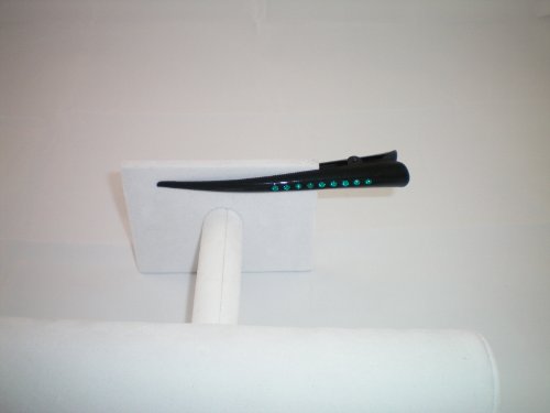 Hair Clip Alligator with Crystals Blue