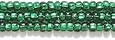 Preciosa Ornela Czech Silver Lined Seed Bead, Medium Green, Size 10/0
