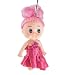 Gino Fuchsia Glitter Powder Plastic Girl Doll Phone Charm Strap