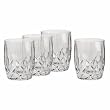 Marquis by Waterford Crystal Oversized Brookside 4 Double Old Fashion, (DOF) Glasses