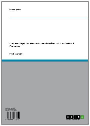 Das Konzept der somatischen Marker nach Antonio R. Damasio (German Edition)