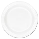 DART 10PWC Concorde Foam Plate 10 1/4 Diameter White 125/pack 500/carton