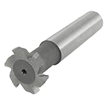 uxcell カッター Tスロットカッター ミリングカッター　HSS 0.79 ダイヤ6 フルー ト グレー