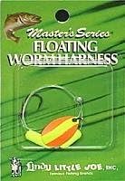 Little Joe Floating Worm Harness Spinner Rig Fishing Lure, Keeps Crawlers in The Strike Zone, 36-Inch Snell