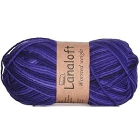 Brown Sheep Yarn - Lanaloft Worsted Yarn - 97 Violet Shimmer