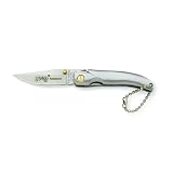 Herbertz-Couteau Pliant Canif Porte-Cle HERBERTZ - Lame Acier a Cran - Manche 8 cm Metal