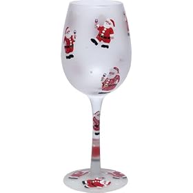 Lolita Glassware, Santa's Party Wine Glass none