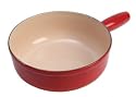 Staub Caquelon für Käsefondue in kirschrot