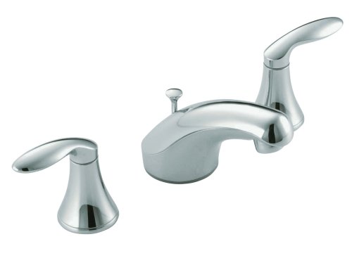 KOHLER K-15261-4-CP Coralais Widespread Lavatory Faucet, Polished Chrome