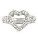CleverEve's A Romantic Heart Shape Diamond Mounting in Platinum