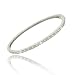 Jewelry : Sterling Silver Pave Diamond cz Bangle