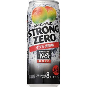 サントリーチューハイ -196℃ ストロングゼロ ダブル完熟梅 500ml×24缶(1ケース)