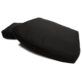 Strathwood St. Thomas Swivel Dining Chair Cushion, Set of 2, Black