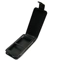LUPO Sony Walkman Leather Flip Case - BLACK - Sony Walkman S Series Video 8GB & 16GB NWZ-S639 NWZ-S638