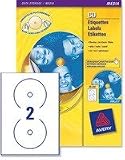 Avery Inkjet Full Fce CD/DVD Lbl 25Shts–Full Face CD/DVD Labels specifically designed to run through an inkjet printer. The 117mm full face holographic design gives more space to add graphics, designer text and other personal touches. 2-labels per sheet.