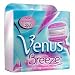 Gillette Venus Breeze 2 in 1 Cartridges Plus Shave Gel Bars for Women, 4 Ea