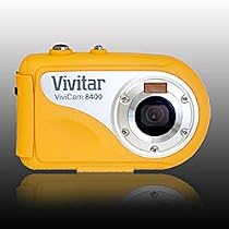 Vivitar Vivicam 8400 8.1MP Digital Camera 8x Digital Zoom, 2.4" Screen, Photos/Short Movies Down to 10 Meters Underwater - Yellow