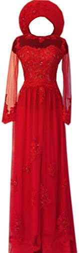 UdesignwecustomizeVietnamese Dress Ao Dai Embroidery Lace Mesh Large Red
