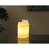 FUZ curly lamp- small- plastic- white
