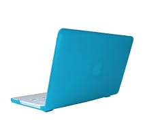 Aqua mCover® Hard Shell Cover Case + Free Keyboard Skin for A1342 White Unibody MacBook 13-inch (Model No. A1342, Order # MC207LL/A MC516LL/A, released after Oct. 20, 2009)