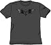 Search : Batman Dark Knight CARBON FIBER LOGO Adult Grey T-shirt