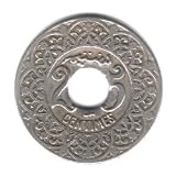 1924 Morocco 25 Centimes Coin KM#34.2 - Lightning Bolt Privy Mark Above Centimes