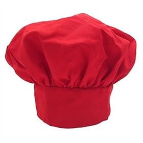 Buy Adjustable Red Twill Chef's Hat by Kitchen Supply now!