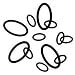 Orbit Wall Decals Black