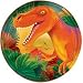 Prehistoric Dinosaurs Metallic Dessert Plates 8ct