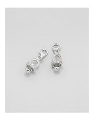 CZ Charm In 92.5 Sterling Silver