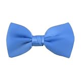 Solid Steel Blue Bowtie