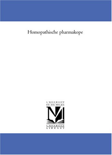 Homoeopathische pharmakopoeea