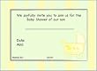 Baby Carriage Shower Invitations (Color=YEL:Yellow)
