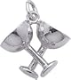 Rembrandt Charms Champagne Glasses Charm