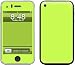 Solid State Lime Design Decorative Skin Decal Sticker for Apple 3G iPhone/ Apple iPhone 3GS 3G S