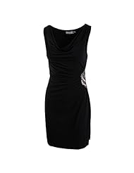 Sleeveless Cocktail Cowl Neck  Dress