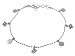 Sterling Silver Happy Sun Gem Accented Anklet