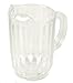 32 Oz. (Ounce) Water Beverage Serving Pitchers, Beer Pitcher, Restaurant Grade Heavy-Duty SAN Material Plastic Pitcher - Clear