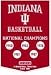 NCAA Indiana University Hoosiers Embroidered Basketball Champions Dynasty Wool Banner