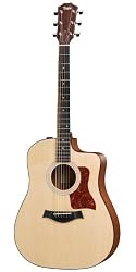 Taylor Guitars 110ce, Dreadnought, Solid Sitka Spruce, Sapele Back/Sides, Cutaway, ES-T