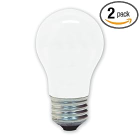 GE Lamps 20452 40-Watt Ceiling Fan Soft White, A15 2CD Light Bulbs, 2 Pack by General Electric