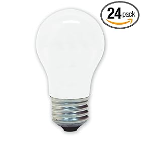 GE 20452-24 40-Watt Ceiling Fan Soft White, A15 2-Pack Light Bulbs, 24-Pack by General Electric